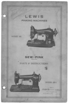 Lewis 102 and 102-1 manual Sewing Pinking Machine Enlarged Hard Copy - £10.17 GBP