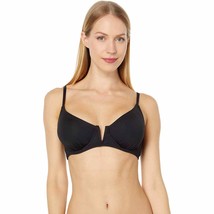 Anne Cole V Wire Elongated Underwire Bikini Top Black Size 36DD/38D New Solid - £35.46 GBP