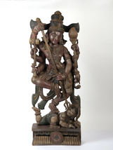 60&quot; Large Dancing Shiva (Nataraja) | Wood Carved Statue |Nataraja Idol |Handmade - £2,043.73 GBP