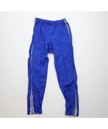 Vtg 70s Streetwear Boys Small Striped Knit Soccer Warm Up Pants Royal Bl... - $827.85 MXN