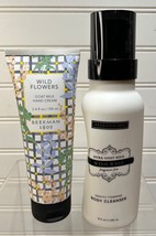 New Beekman 1802 WILDFLOWERS Goat Milk Hand Cream &amp; Wish Wash cleanser - £15.98 GBP