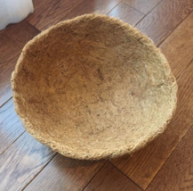 4 Coco Fiber Liners for Wire Flower Baskets Round Coconut Coir Planter Inserts - £11.18 GBP