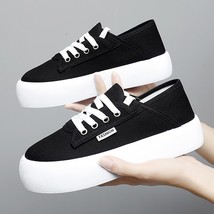 Nanle low cut canvas shoes women s all black pure green student shoes korean casual all thumb200