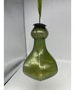 Midwest Kugel Mercury Glass Ornament 6&quot; Green Teardrop Hexagon 6 In. Blo... - $27.16 CAD