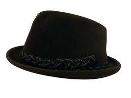 Kayson Brown Velour Fedora Hat Size. 7.25 Kayson Manhasset, NY Hand Blocked 60s - £68.53 GBP