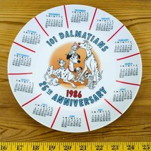 Disney 1986 Calendar 101 Dalmatians Collectible Plate 25th Anniversary - $55.03
