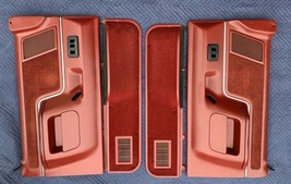 87-91 Ford F150 F250 F350 Bronco XLT Left Right Deluxe Door Panels Power... - $420.75