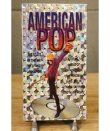 VHS Movie Animation AMERICAN POP Music Jim Morrison Jimi Hendrix Janis J... - $19.79
