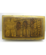 Vintage Gold Gilt Wood Roman City Scene Trinket Box Made in Italy - £14.86 GBP