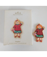 2007 Hallmark Keepsake Ornament Daughter Gingerbread Cookie - $181.73 MXN