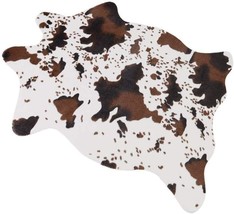 Mustmat Cute Cow Print Rug Fun Faux Cowhide Area Rug Nice For Decorating Kids - £31.96 GBP