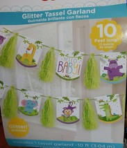 &quot;HELLO BABY&quot; Glitter Tassel Garland - 10 FT - Party Supplies Decoration ... - £3.98 GBP