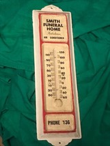 Antique Thermometer Smith Morturary Undertaker Mortician Funeral Home Parlor Vtg - £158.45 GBP