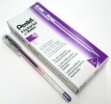 NEW Pentel 12-PACK Hybrid Gel Roller Ball Pen VIOLET Waterproof Fine .3mm K105-V - £11.63 GBP