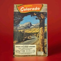 Colorful Colorado State Highway 1950 Vintage Travel Brochure Map Fold Out - $11.95