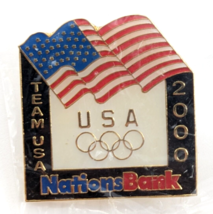 VTG Nations Bank Team USA American Flag Sydony 2000 Summer Olympics Pin Souvenir - £7.50 GBP