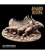 3D Printed Asgard Rising King of Serpents - Basilisk 32mm D&amp;D - $14.90