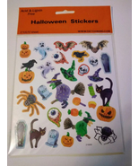 Stickers Halloween Icons Bats Pumpkins Spiders Witches Ghosts RIP Candy - $9.99