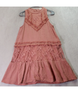 Altar&#39;d State Fit &amp; Flare Dress Womens Medium Mauve Lace Floral Cotton C... - €18,21 EUR