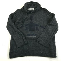 Vintage JC De Castelbajac Sweater Mens 48 XL Gray Wool Cowl Neck Winter ... - $74.79