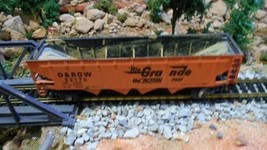 HO Scale: Tyco Rio Grande Open Hopper Car #22170, Rare Model Railroad Train - $11.95