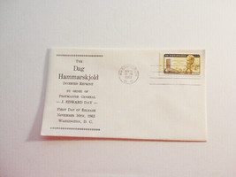 1962 Dag Hammarskjold inverted reprint First Day Release Envelope Stamp ... - $2.50