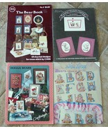 4 Booklets:Vintage Counted Cross Stitch Patterns for BEARS-Alphabet-Hugg... - £16.02 GBP