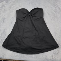 Strapless Swimsuit Womens S Black One Piece Sweetheart Neck Swim Dress - $25.72