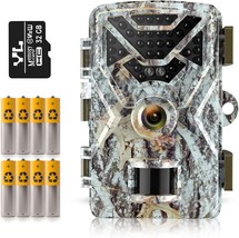 Hawkray Trail Camera 30MP 2K,Game Camera with Wide-Angle Motion Latest S... - $38.69
