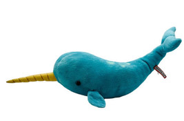 Douglas Spike Turquoise Narwhal Plush Whale 11” Stuffed Animal #4129 2017 - $16.82