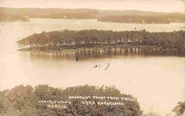 Chestnut Point Breslin Lake Hoptacong New Jersey 1913 RPPC Real Photo postcard - £7.71 GBP