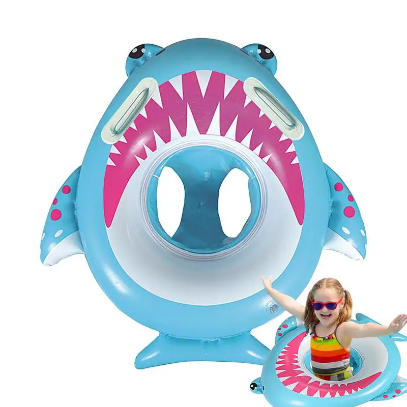 Waterproof Shark Shape Inflatable Swim Trainer Safety Thickened Floats With - £8.55 GBP+