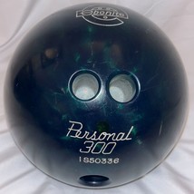 Ebonite Personal 300 Bowling Ball Dark Green Swirl 14 lbs 2 oz Drilled I... - $29.69