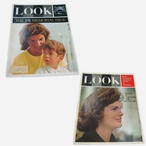 John F Kennedy Look Magazine 1964 JFK Memorial Issue &amp; Valiant Jacquelin... - £19.53 GBP