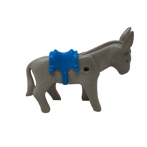VTG Playmobil Christmas Nativity Donkey Replacement Part 3996 Blue Saddle - £11.84 GBP