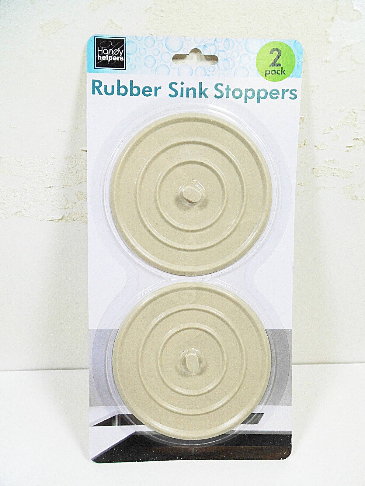 Sink Drain Stoppers Kitchen Bathroom Tub Rubber Stops Stopper Tan Plug 2... - $7.69