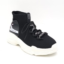 Callixte Luxe Inablvole Women Custom Mid Top Sock Sneakers Size US 7 Black - $5.94