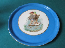 Old Berlin Tray Child with Cherubs in Shell Decor 11 1/2&quot; DIAM [*46ENVEL... - $143.07