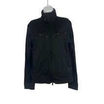 Ralph Lauren Black Full-Zip Jacket High Collar &amp; Zipper Pockets Size Small - $27.77