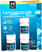Member&#39;s Mark Lansoprazole Delayed Release Capsules 15 mg 42 Count EXP 0... - $20.53