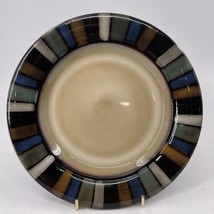 Pfaltzgraff SALERNO Stoneware Blue Brown Sand Stripe Sand Salad Plate 8&quot; EUC - £17.82 GBP