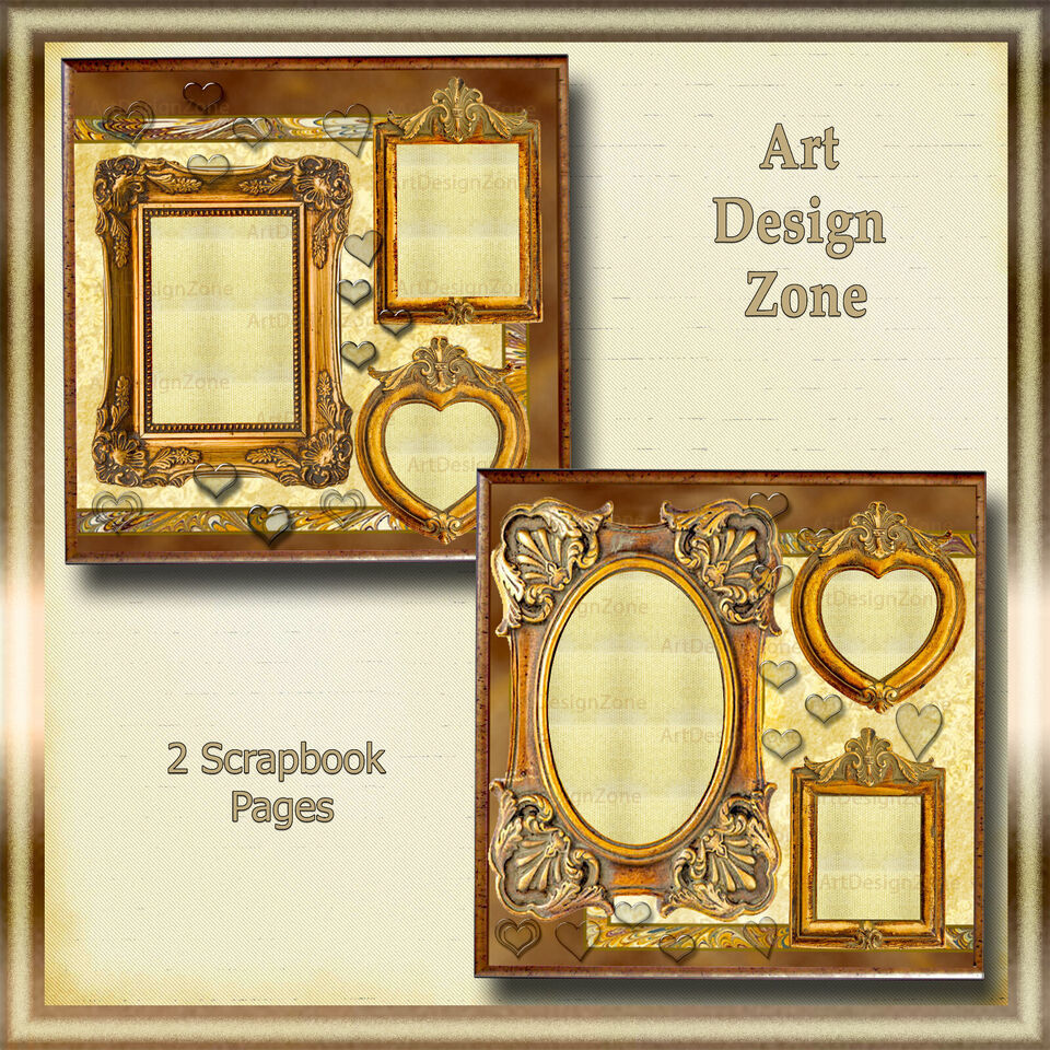 Romantic Ornate Frames make for Striking Scrapbook Pages - $17.00