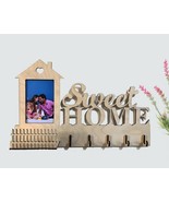 Key holder for wall / Wall key holder with picture frame / Housewarming ... - $57.00