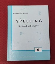 ROD &amp; STAFF SPELLING 6 By Sound &amp; Structure Hardcover Textbook 143pp - $11.87