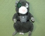 DISNEY STORE G FORCE BLASTER 10&quot; GUINEA PIG PLUSH STUFFED ANIMAL GRAY CH... - $10.80