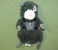 Disney Store G Force Blaster 10&quot; Guinea Pig Plush Stuffed Animal Gray Character - £8.63 GBP