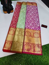 Banarasi Kanchipuram Zari Soft Silk Saree Full Body Tanchui Weaving || Rich Pall - £53.99 GBP