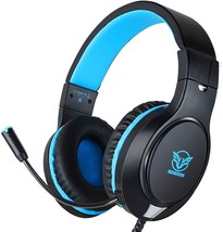 Masacegon Gaming Headset H-11 Headphone Xbox One PS4 PC Nintendo Blue/ B... - £17.54 GBP