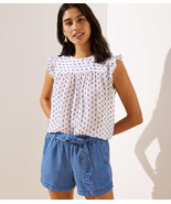 LOFT Flutter Shell Whisper White New - $663.05 MXN