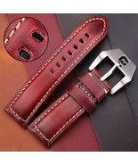 26mm Genuine Cow Leather Skull Buckle Red/Brown/Blue/Green Watch Strap/W... - £19.60 GBP
